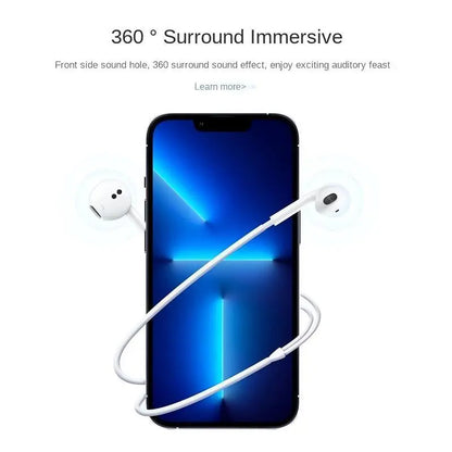 Type C Earbuds Wired Headphones with Mic, Volume Control, Hifi Stereo Audio & Dual Channel Custom Fit, Phone Accessories for Iphone 17/17 Pro/16/15, Samsung S25/S24/S23, Pixel 10/9, Oneplus & USB-C Phones