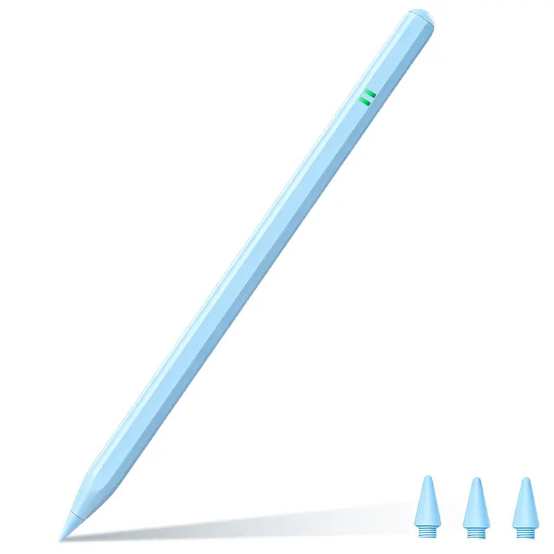 Dotflow Capacitive Stylus Pen for Tablets - Touch Pen with Fast Charging, Palm Rejection, Tilt Sensitivity, Button Control, Aluminum Body, Replacement Tips, 9-Hour Battery Life for Drawing, Art