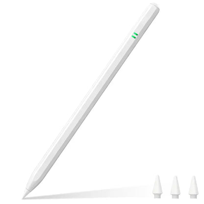 Dotflow Capacitive Stylus Pen for Tablets - Touch Pen with Fast Charging, Palm Rejection, Tilt Sensitivity, Button Control, Aluminum Body, Replacement Tips, 9-Hour Battery Life for Drawing, Art
