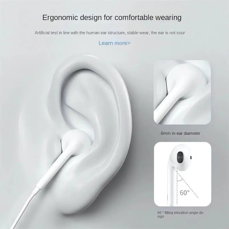 Type C Earbuds Wired Headphones with Mic, Volume Control, Hifi Stereo Audio & Dual Channel Custom Fit, Phone Accessories for Iphone 17/17 Pro/16/15, Samsung S25/S24/S23, Pixel 10/9, Oneplus & USB-C Phones