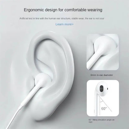 Type C Earbuds Wired Headphones with Mic, Volume Control, Hifi Stereo Audio & Dual Channel Custom Fit, Phone Accessories for Iphone 17/17 Pro/16/15, Samsung S25/S24/S23, Pixel 10/9, Oneplus & USB-C Phones