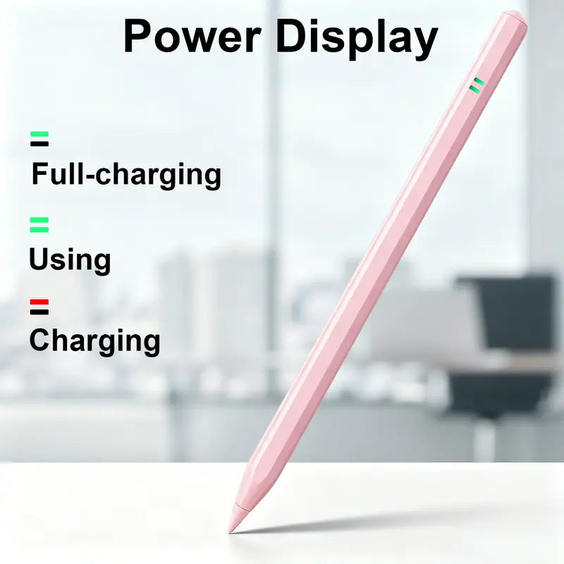 Dotflow Capacitive Stylus Pen for Tablets - Touch Pen with Fast Charging, Palm Rejection, Tilt Sensitivity, Button Control, Aluminum Body, Replacement Tips, 9-Hour Battery Life for Drawing, Art