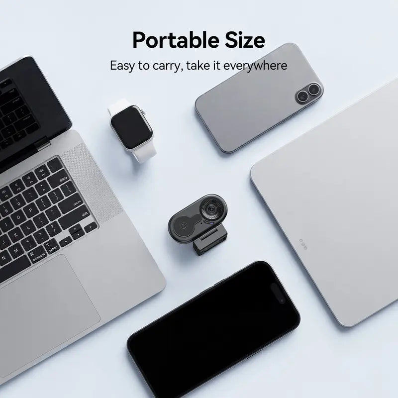 EMEET C100 4K External USB Webcam for PC, Fixed Focus, 66° FOV, Built-In Mic, Privacy Cover, Portable Metal Clip, Computer Camera for Home Office, Online Meetings, Desktop/Laptop USB-A, External Usb Webcams, Tiktokshopbacktoschool, Usb Plug Webcam, Hd