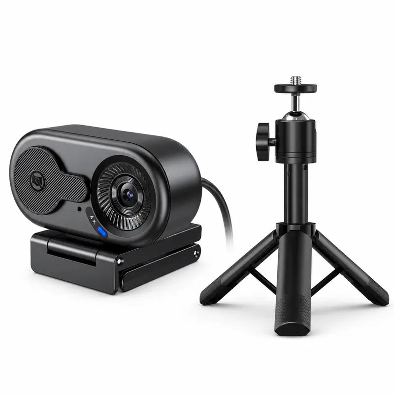 EMEET C100 4K External USB Webcam for PC, Fixed Focus, 66° FOV, Built-In Mic, Privacy Cover, Portable Metal Clip, Computer Camera for Home Office, Online Meetings, Desktop/Laptop USB-A, External Usb Webcams, Tiktokshopbacktoschool, Usb Plug Webcam, Hd