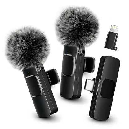 HITOZON Mini Wireless Lavalier Microphone 2 Pcs Set for Iphone/Android Smartphones, USB-C Lapel Mic with ABS, Clip, USB Cable, 1-Touch Recording, Mute, Plug & Record Fast, Camera-Compatible Plug-And-Play Vlogging Equipment,Techvibes