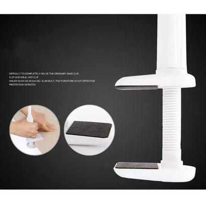 Lazy Phone Stand Arc Clamp Secure for round Pipe Adjustable Flexible Phone Holder for Bed Gooseneck Phone Holde