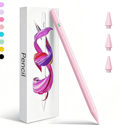 Dotflow Capacitive Stylus Pen for Tablets - Touch Pen with Fast Charging, Palm Rejection, Tilt Sensitivity, Button Control, Aluminum Body, Replacement Tips, 9-Hour Battery Life for Drawing, Art